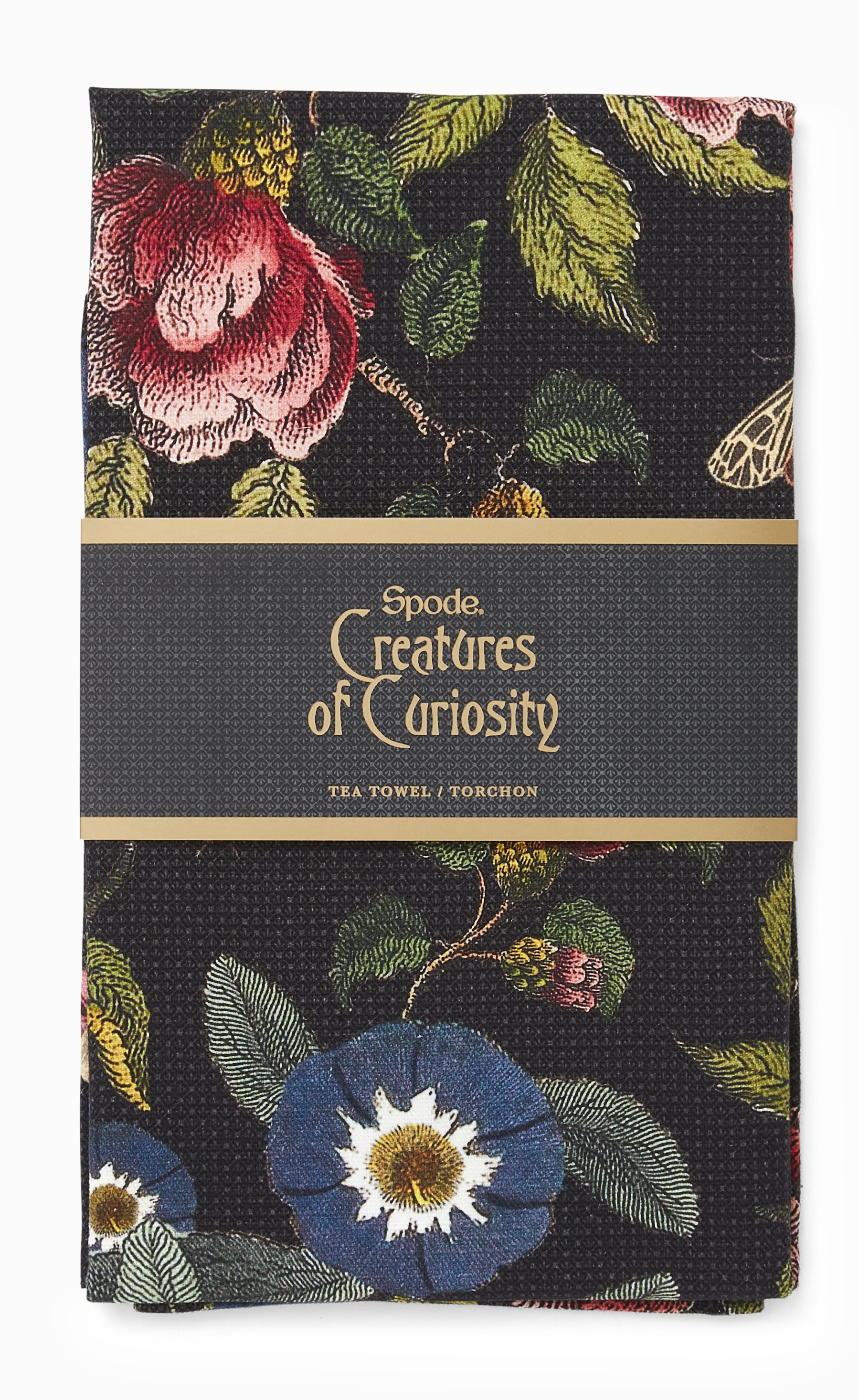 Creatures of Curiosity Floral Tea Towel image number null